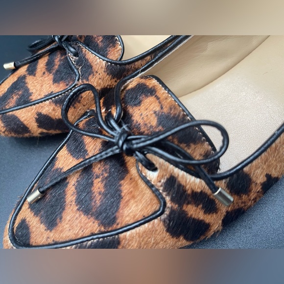 Talbots Women Classic Leopard Francesca Bow Slip On Pointed Toe Flats Size 6.5 M - Picture 9 of 9